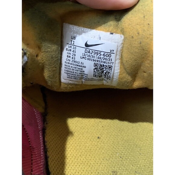 Nike Waffle One Active Fuchsia University Gold DA7995-600 Men's Sz‎ 11 - Picture 8 of 9